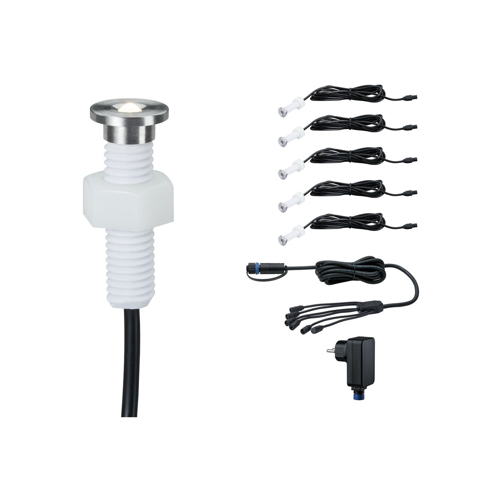 Paulmann Plug & Shine inbouwlamp 93695, Basis van 5